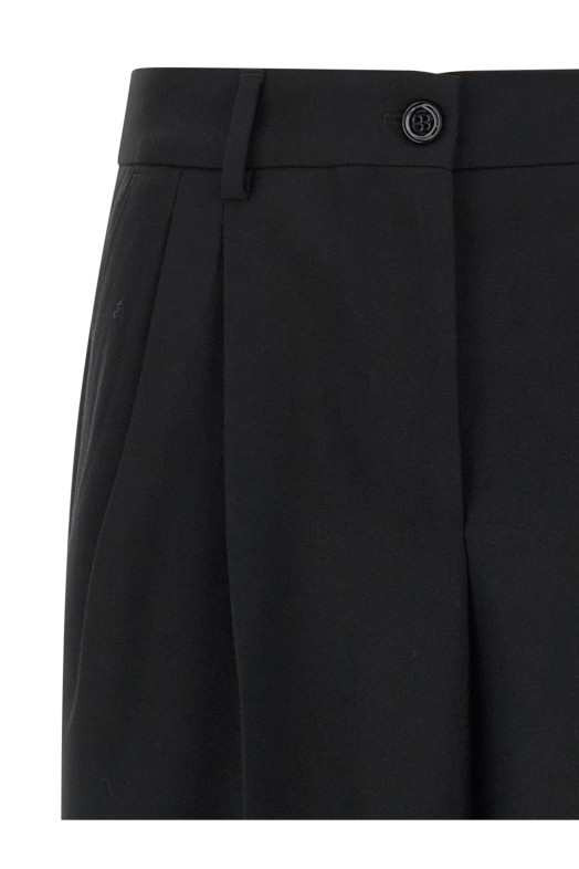 Wool pants Black