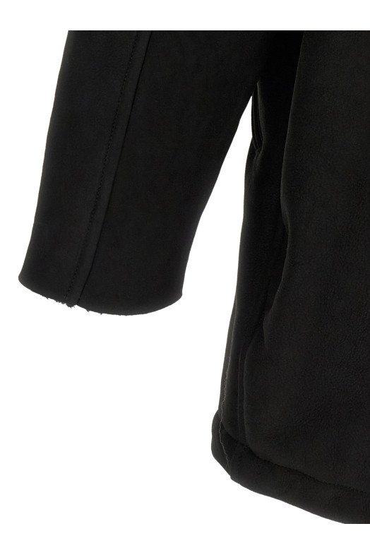 Shearling caban Black