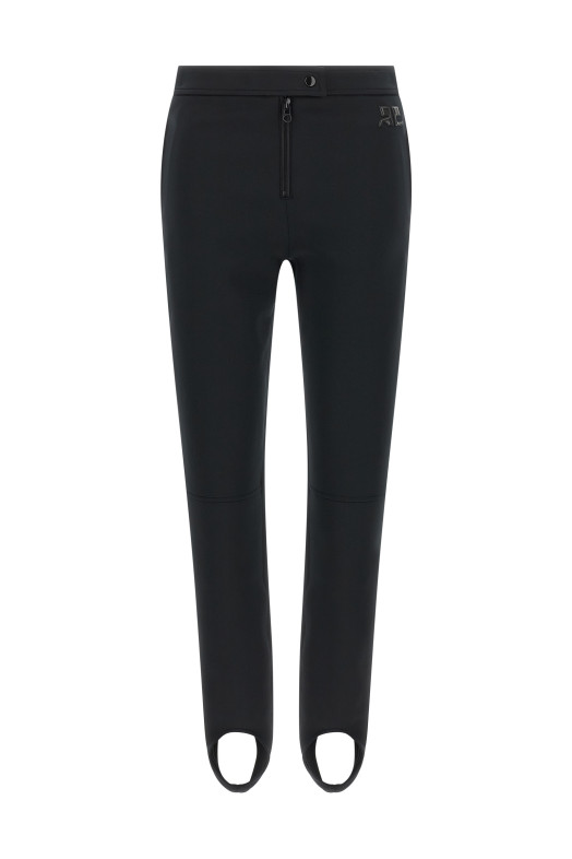 Брюки со стременами, чёрные COURREGES 626JPA793JS03249999