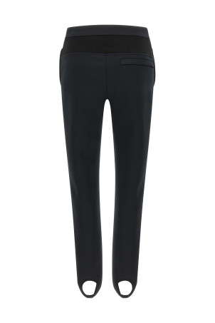 Pants with stirrup Black