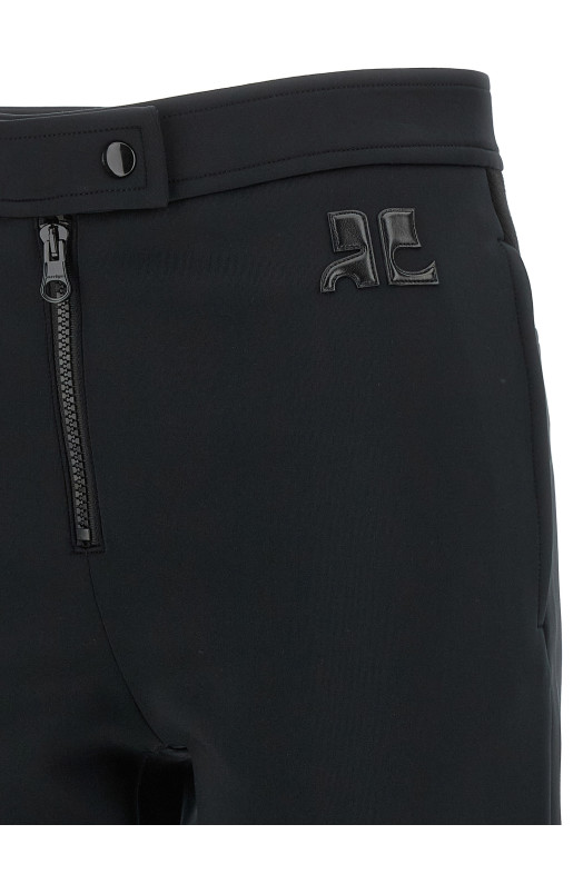 Брюки со стременами, чёрные COURREGES 626JPA793JS03249999