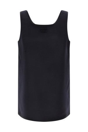 'Waxed Double Wool' dress Blue