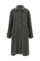 Teddy Nylon Hooded Coat Gray