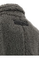 Teddy Nylon Hooded Coat Gray