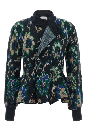 Peplos cardigan Multicolor