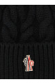 Logo patch beanie Black