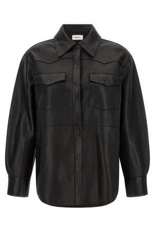 Leather Shirt Black