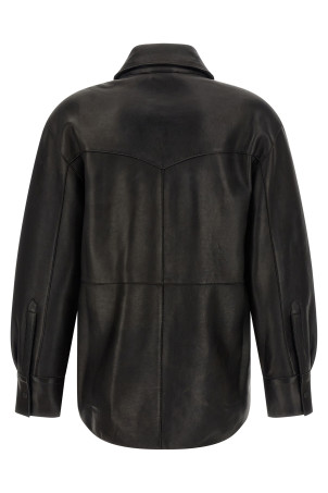Leather Shirt Black