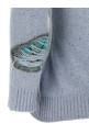 'Distressed Argyle' cardigan BLUE