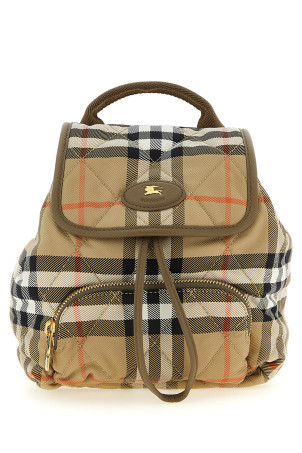 'Horseshoe' mini backpack Beige
