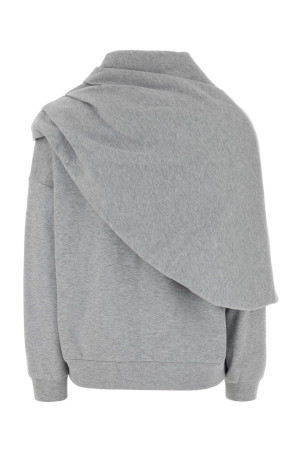 Grey cotton blend sweatshirt Gray MAGDA BUTRYM (236926)