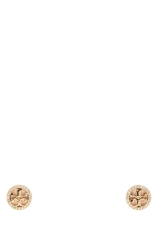 Серьги «Icon» из золотого металла TORY BURCH (53422)