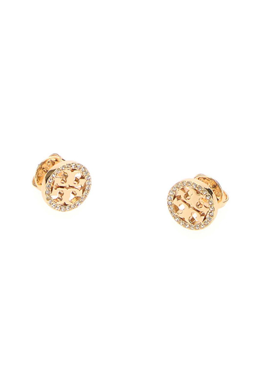 Серьги «Icon» из золотого металла TORY BURCH (53422)