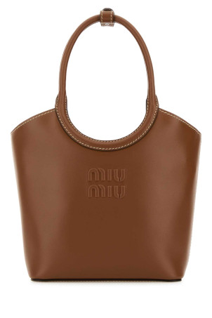 Caramel leather Ivy handbag MIU MIU (5BA330VOLO2E6Y)