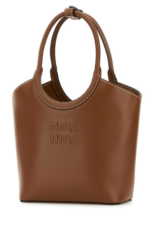 Caramel leather Ivy handbag MIU MIU (5BA330VOLO2E6Y)