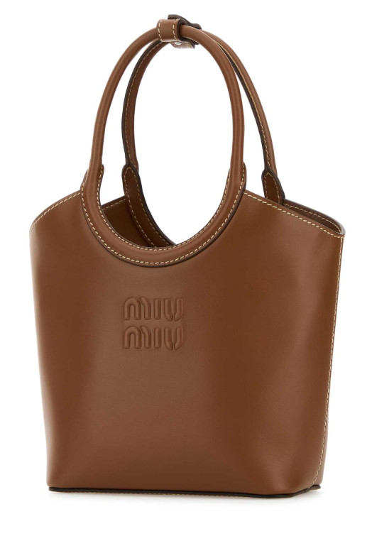 Caramel leather Ivy handbag MIU MIU (5BA330VOLO2E6Y)
