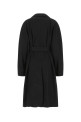 Хлопковое пальто цвета «миднайт-блю» от BALENCIAGA (698285TKP06)