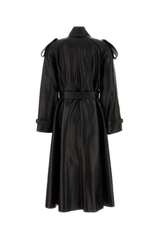 Black leather Lemlair coat Black BURBERRY (8131359)