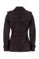 Тренч из кожи цвета баклажана BURBERRY (8133502)
