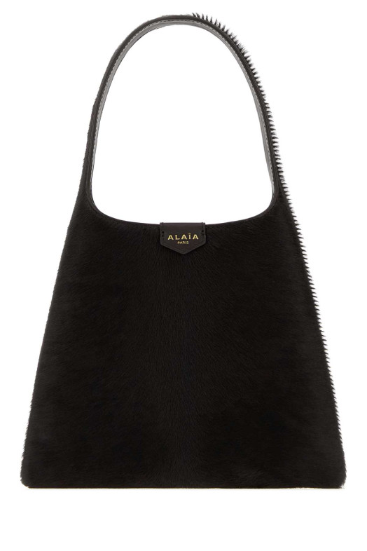 Сумка ALAIA из темно-коричневой телячьей кожи (AA1L1017I047)
