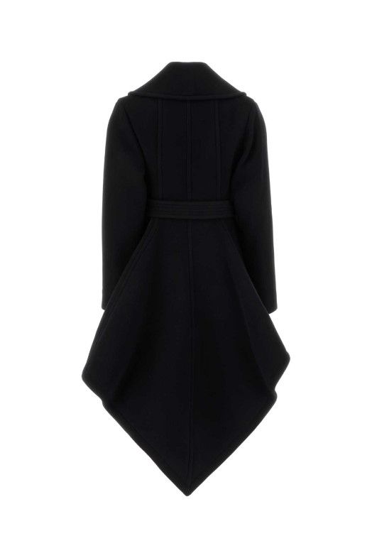 Black wool coat Black ALAIA (AA9M1241W141D)