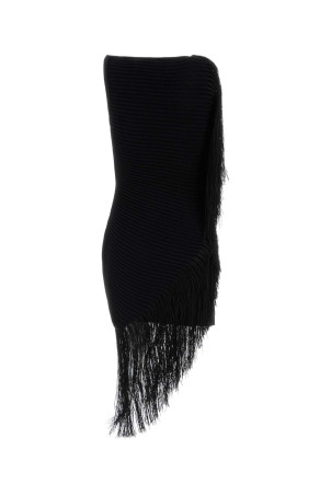Black stretch viscosa blend dress ALAIA (AA9R3097K217D)