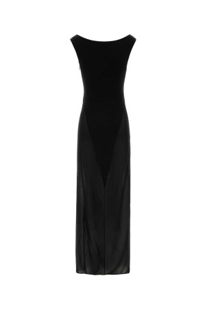 Black jersey long dress ALAIA (AA9R3260J132D)