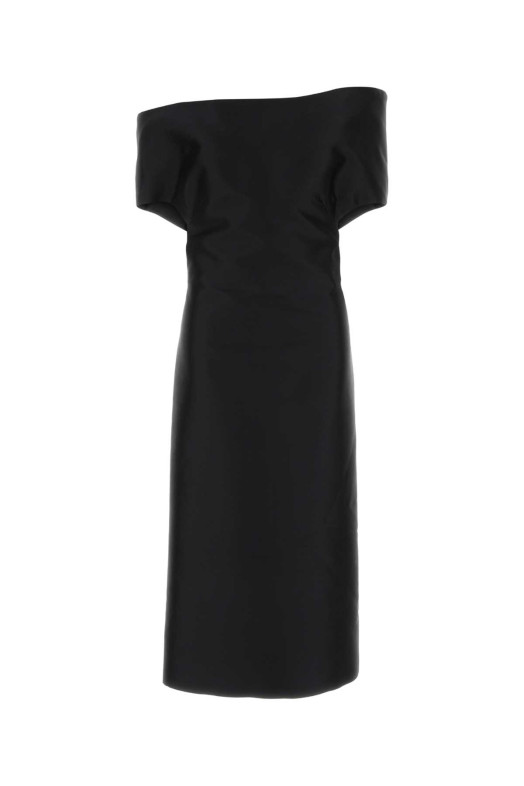 Черное платье из тафты JIL SANDER (J03CT0679J55111)
