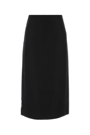 Black wool blend skirt JIL SANDER (J03MA0315J40405)