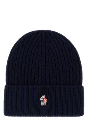 Navy blue wool beanie hat Blue MONCLER GRENOBLE (L20973B0000104761)