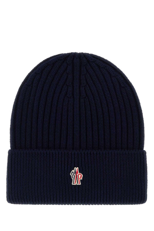 Navy blue wool beanie hat Blue MONCLER GRENOBLE (L20973B0000104761)