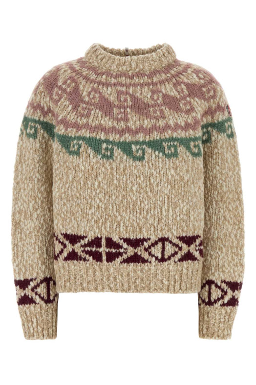 Embroidered wool blend sweater MONCLER GRENOBLE (L20989C00007N0696)