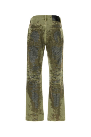 Printed denim jeans Green PURPLE DENIM (P011TLOG426)