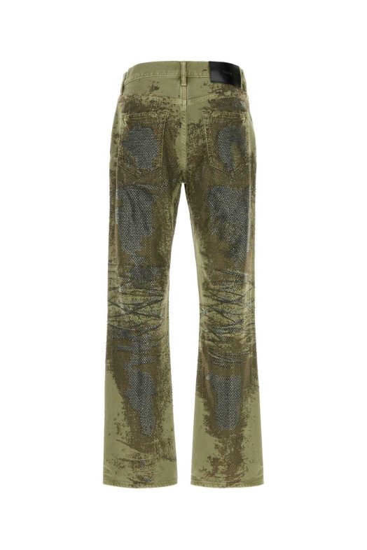 Джинсы из денима с принтом Green PURPLE DENIM (P011TLOG426)