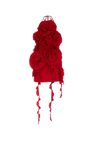 Red taffeta mini dress BLUMARINE (RF6046T88642A841A)