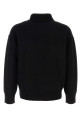 Black wool sweater White AMI (UKS839018)