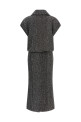 Платье с пайетками в зигзагообразном узоре, серое MISSONI DS26WG4GBC006RS91TP