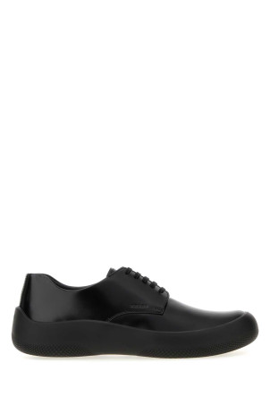 Black leather lace-up shoes Black PRADA (2EE497FG000055)