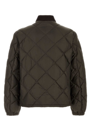 Olive green polyester down jacket PRADA (SGD257SOOO17YX)