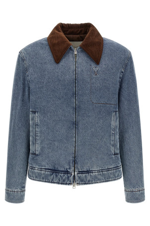 'Ami de Cœur' denim jacket BLUE