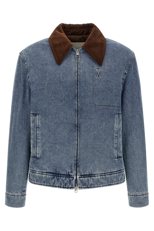'Ami de Cœur' denim jacket BLUE
