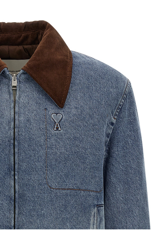 'Ami de Cœur' denim jacket BLUE