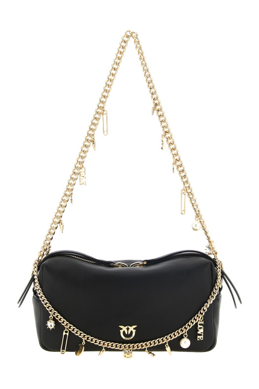 Мини-сумка через плечо «Charms», черная PINKO 107693A0F2Z99Y