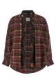 Сорочка зі шарфом, різнокольорова R13 R13WR735R931BBROWNPINKPLAID