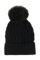 Шерстяная шапка с помпоном, чёрная MONCLER GRENOBLE L20983B000010402A999