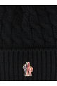 Шерстяная шапка с помпоном, чёрная MONCLER GRENOBLE L20983B000010402A999