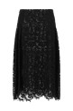 Спідниця з мережива в техніці макраме, чорна FENDI FQ7762B1U2F0QA1