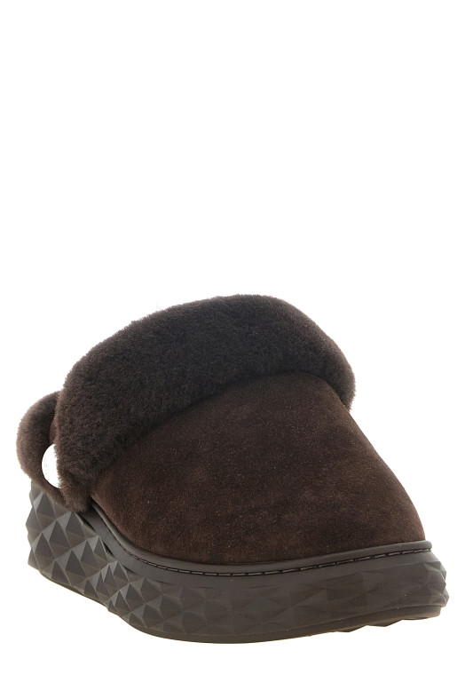 'Diamond Maxi Mule' sabots Brown