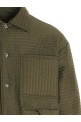 Пуховик «Chore Quilted Stripes» зелёного цвета ESM053NYQSOA101