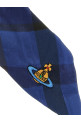 'Fraser' large tartan hair elastic Blue